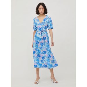 EASY LUNA S/S MIDI DRESS