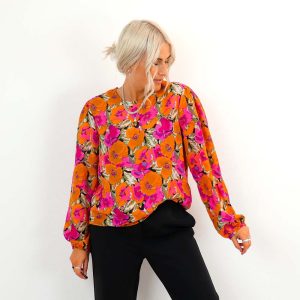 RUTH LIFE L/S TOP WVN
